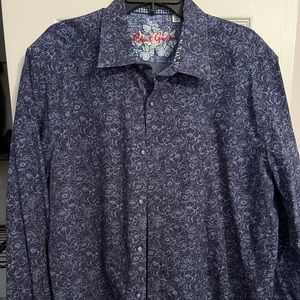 Robert Graham Navy with pattern XXL